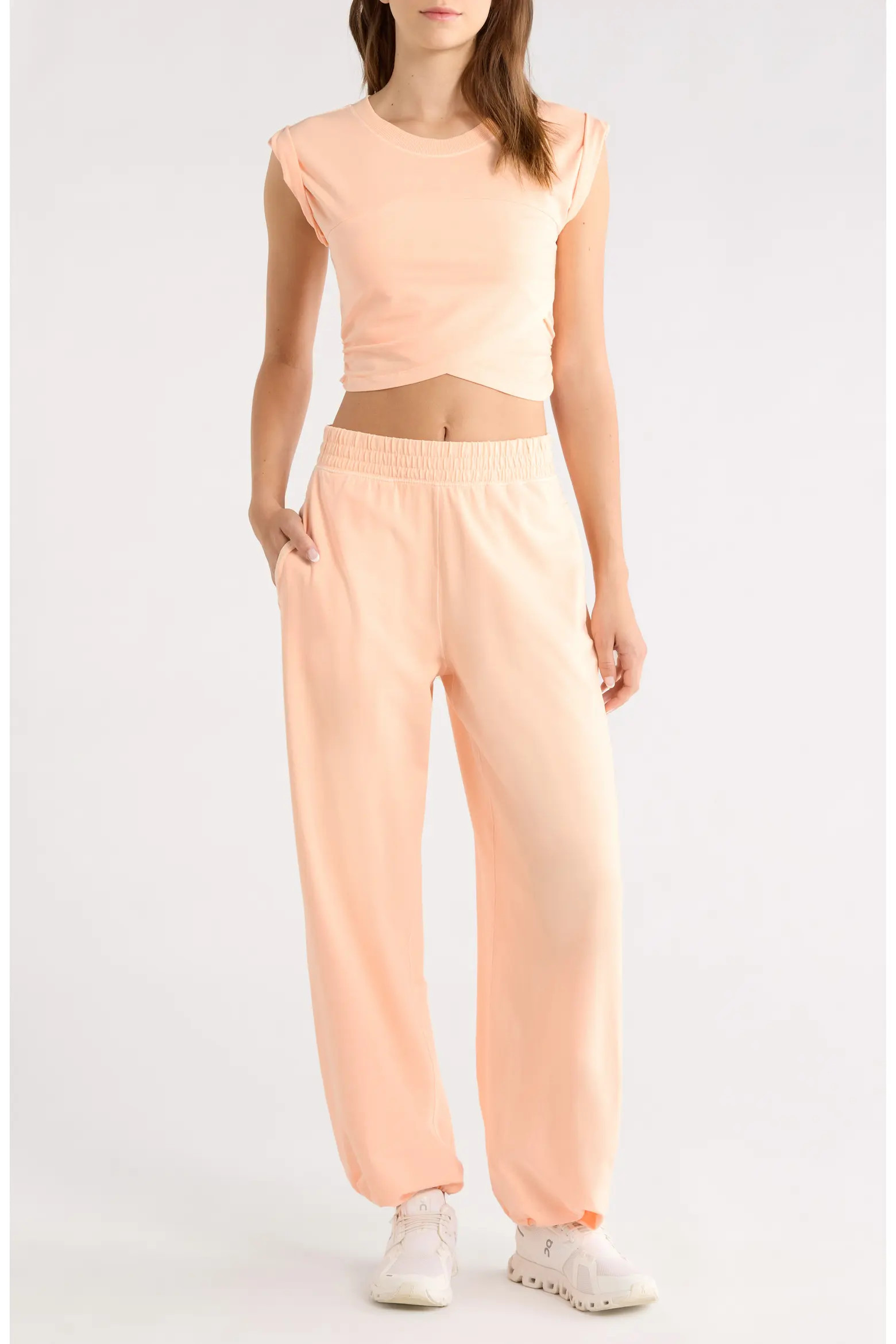 FP Movement Hot Shot Crossover T-Shirt & Joggers Set (Women) | Nordstrom | Nordstrom