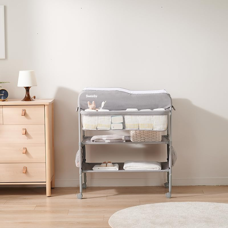 Sweeby Portable Baby Changing Table, Foldable Changing Table Dresser Changing Station for Infant, Wa | Amazon (US)