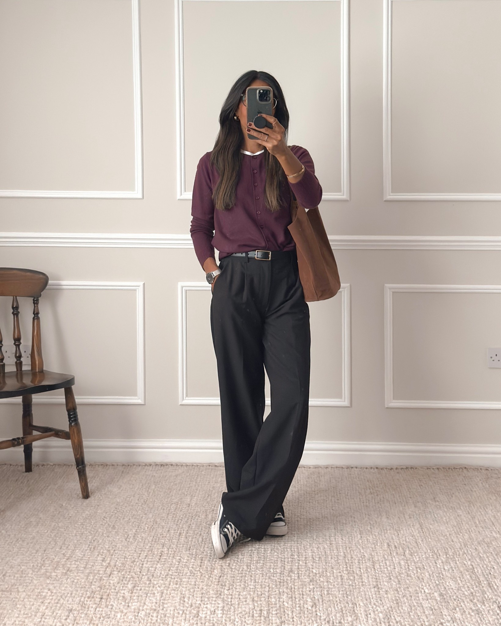 Cardigan - wearing size small
Wide high waist trousers - perfect for work or just casual/smart days worn with trainers. Wearing my regular size - UK size. A bit long on my 5’5 frame but I use wonderweb on the hem at the back so they don’t drag. 
Leather belt - wearing size small. This is a recent find. I love it so I’ll also be picking up the brown and tan colours too.


#LTKautumn #LTKeurope