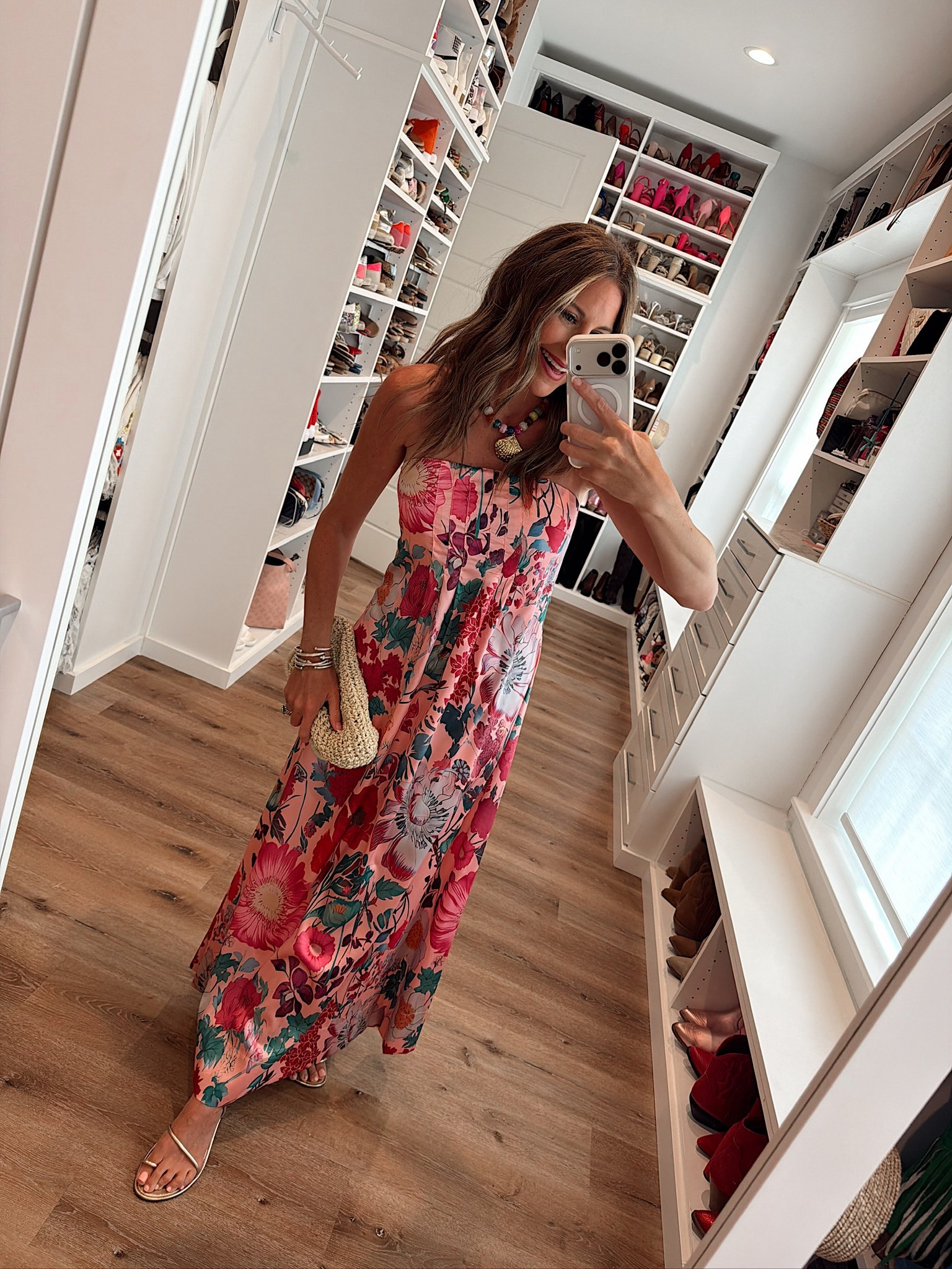 In a small dress, necklace, sandals, bag and accessories - fits tts.

#LTKgrwm #LTKootd #LTKSeasonal
