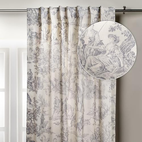 Maison d' Hermine Curtains for living room 100% Cotton 84 inch length One Panel Light Filtering T... | Amazon (US)