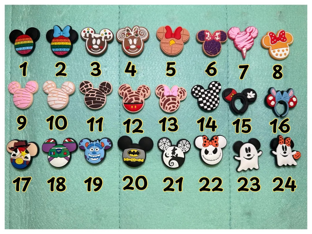 Listing H - Mouse Ears Shoe Charms - Etsy | Etsy (US)