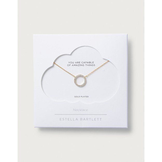 Estella Bartlett Gold Plated Circle Pendant Necklace | Jewelry | The White Company | The White Company (UK)