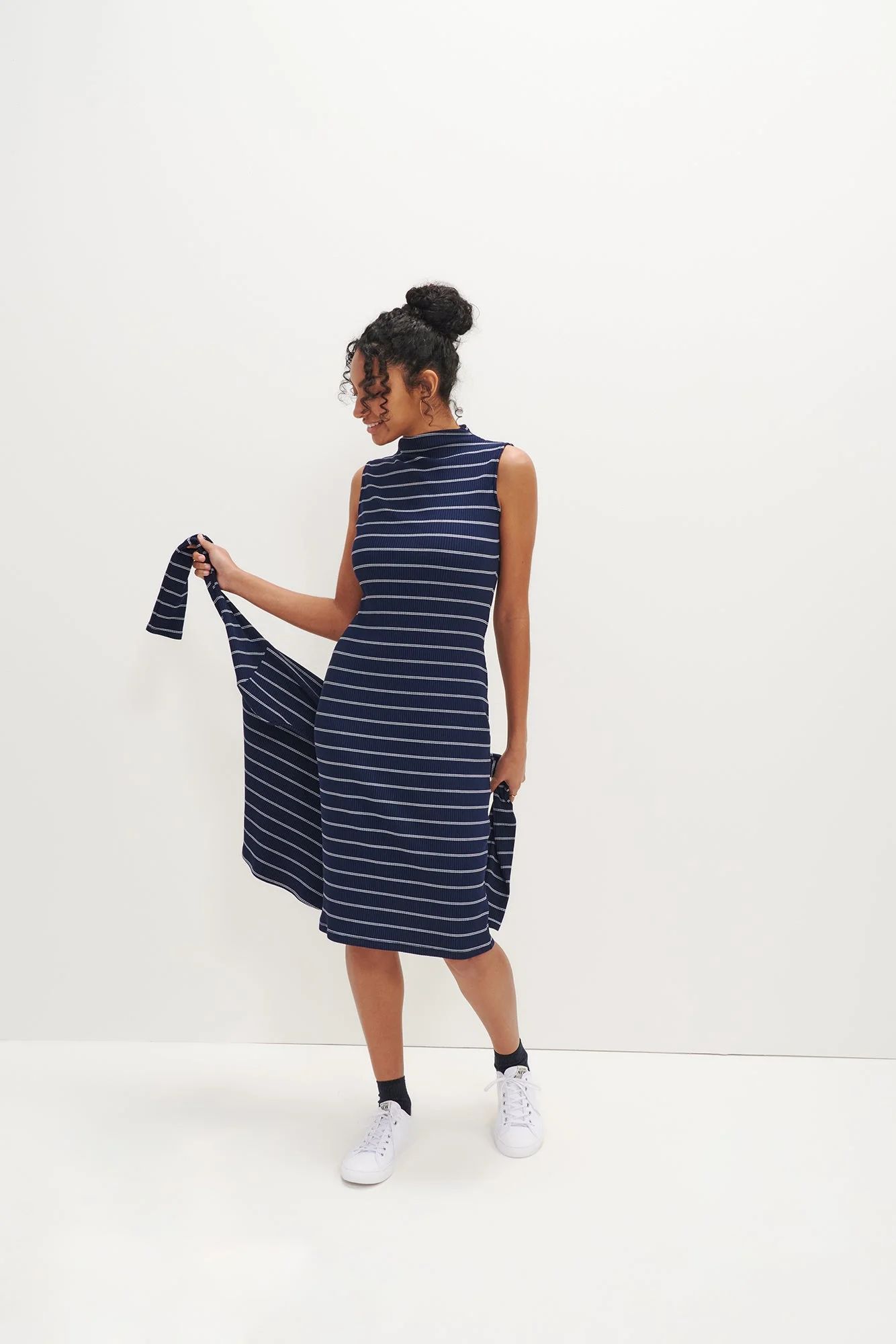 Lux Sleeveless Dress - Pippa Stripe | Amour Vert