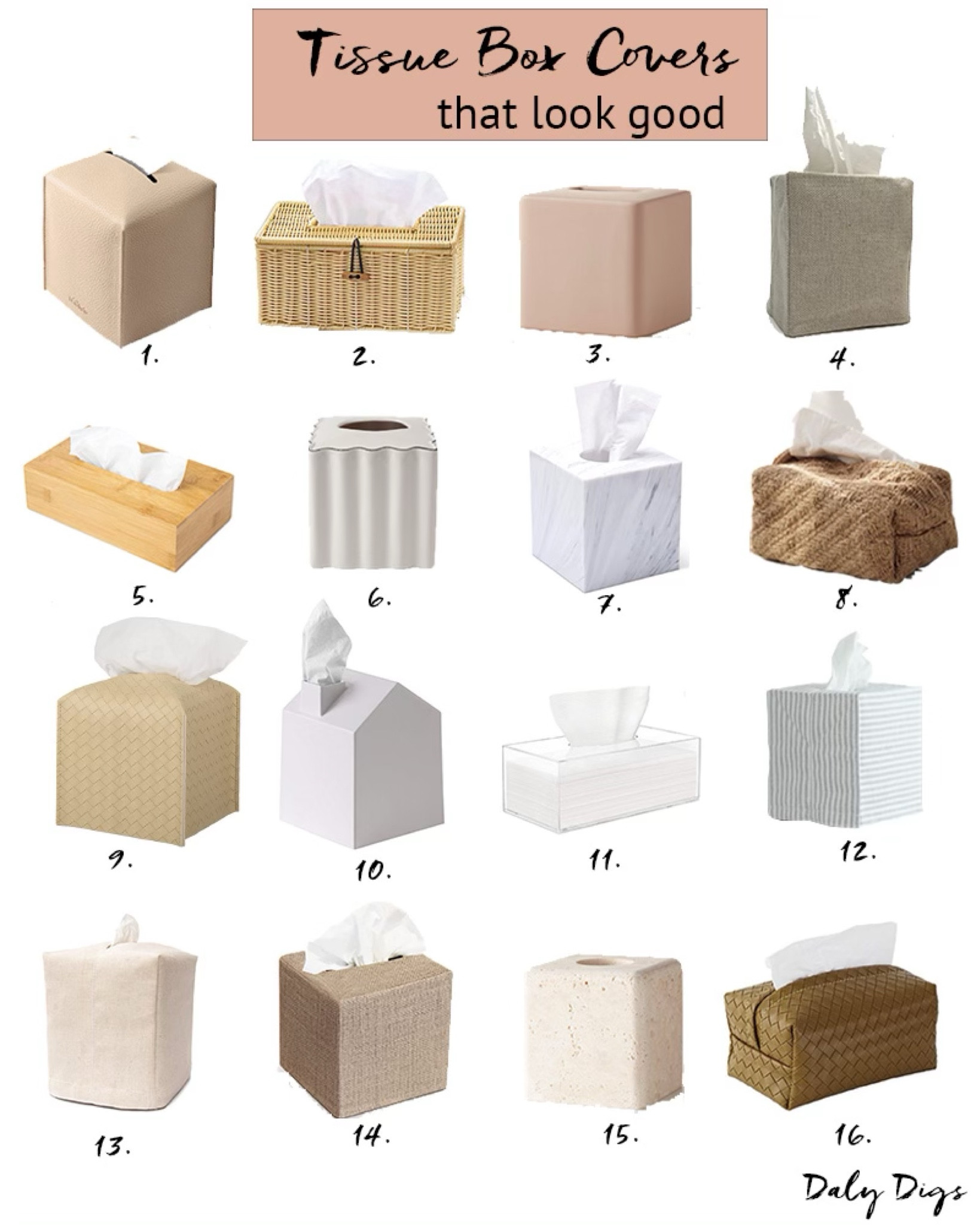 The simplest accessory that every home needs, a tissue box cover. Make even simple things beautiful. 

#LTKhome