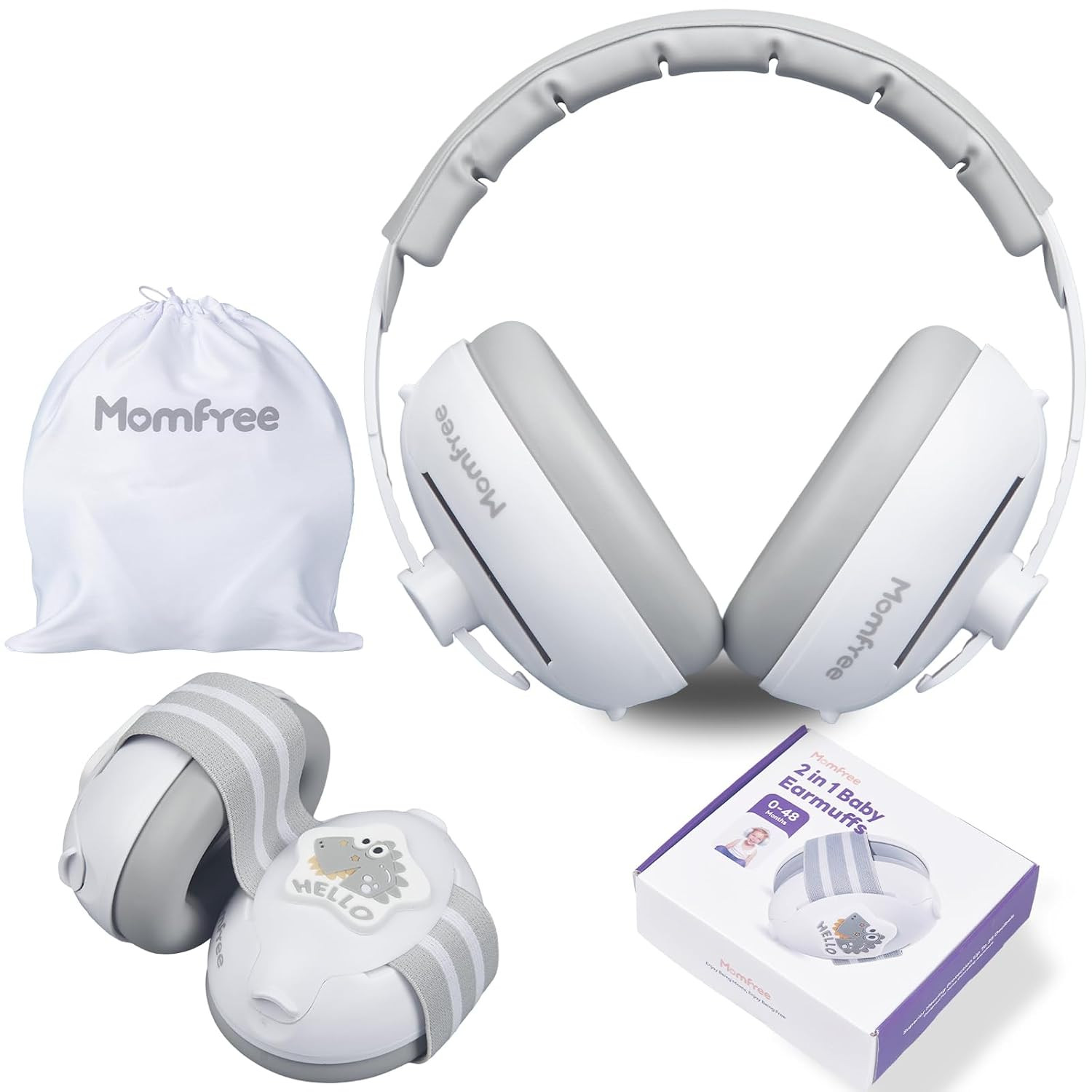 Fontanel-Safe 2-in-1 Baby Ear Muffs (0-48 Months) | Amazon (US)