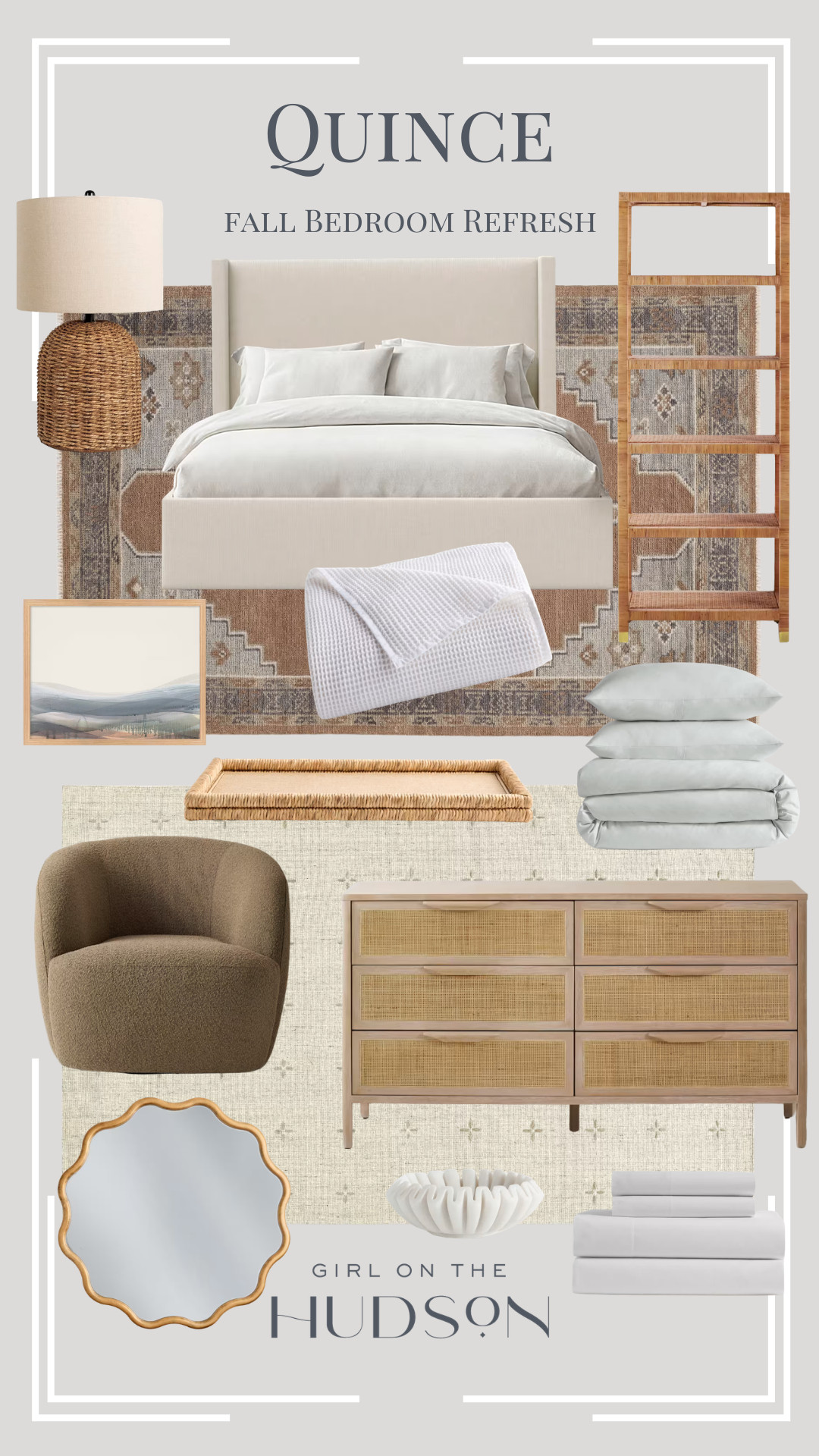 I gave our attic guest bedroom a little fall refresh with the help of @quince! I wanted this bedroom to feel like a boutique hotel so I chose giza cotton sheets (in white) as a base and layered on my favorite crisp percale duvet (in mist) and waffle blanket (in dove). It’s cozy and cooling and just the perfect little space for guests and holiday hosting. 

#QuincePartner 
 

 #LTKmorningroutine #LTKSeasonal #LTKHome