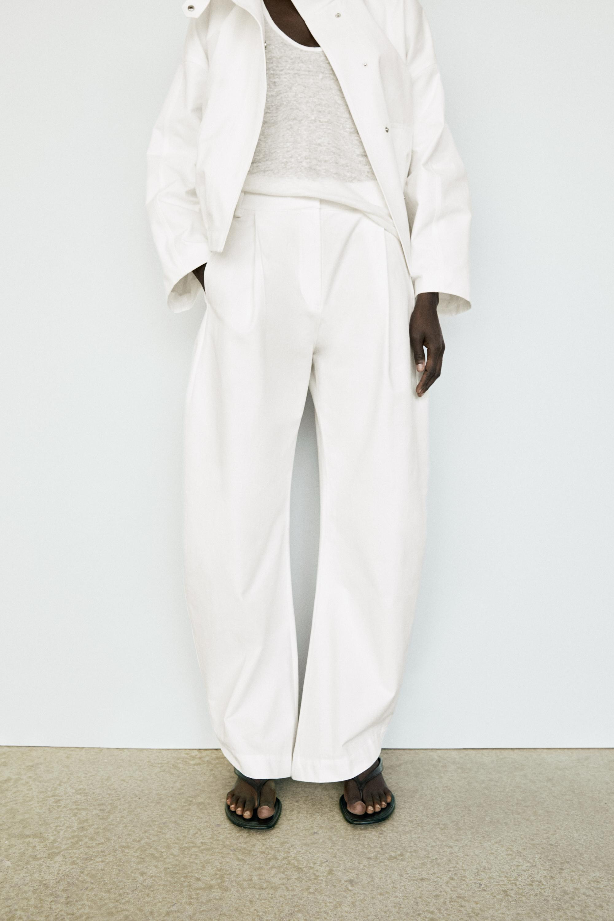 Flowing barrel fit co-ord pants | Massimo Dutti US