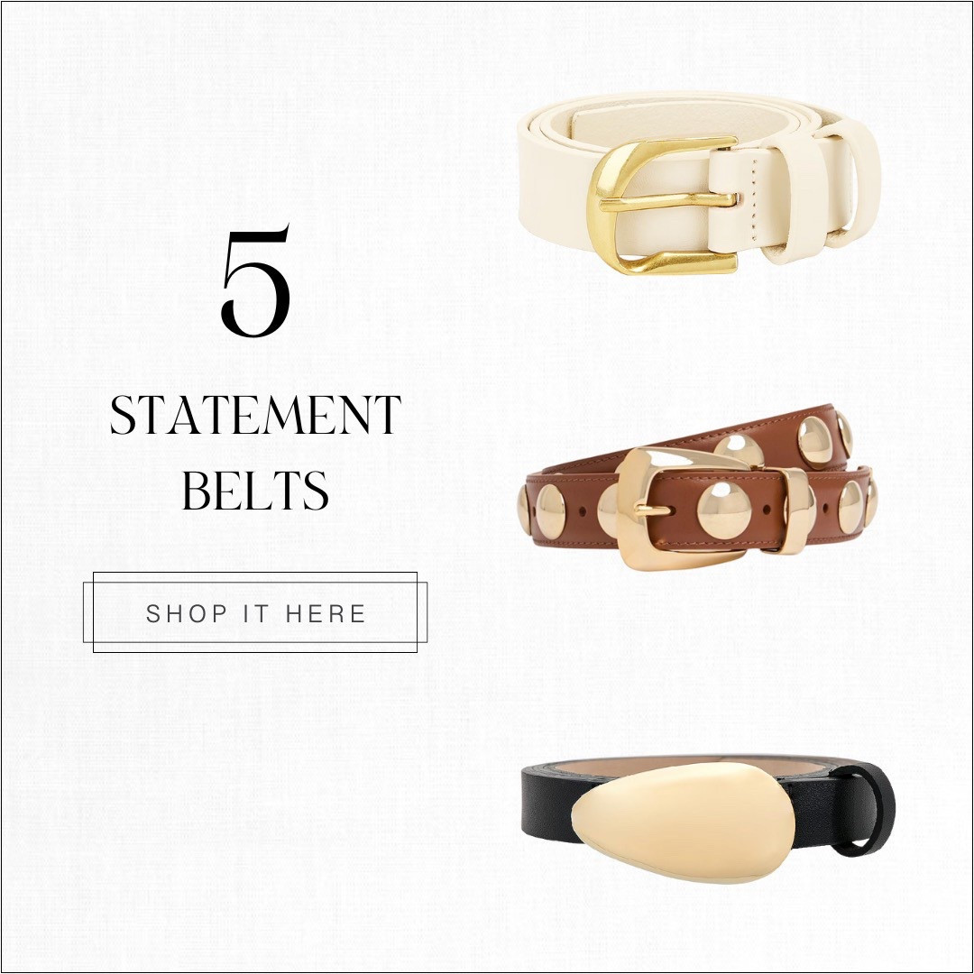 Favorite statement belts!

#LTKFindsUnder50 #LTKFindsUnder100 #LTKxMadewell