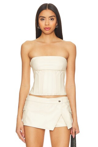 superdown Odessa Corset Top in Bone from Revolve.com | Revolve Clothing (Global)