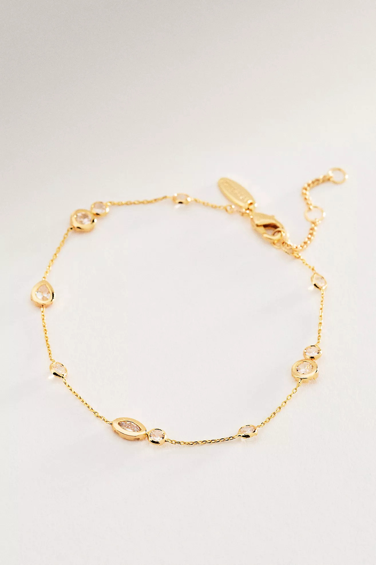 Mixed Crystal Delicate Bracelet | Anthropologie (US)