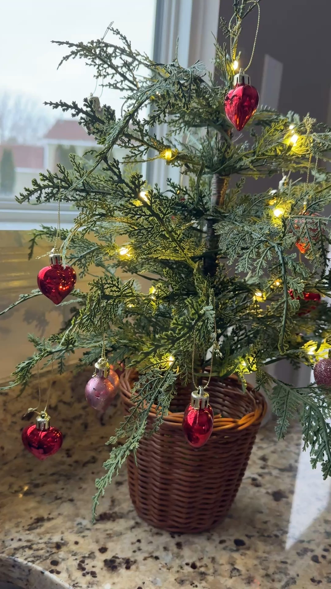 Valentine twinkle tree. 24 inch twinkle tree is dressed for Valentine’s Day with small pink, red, and gold heart ornaments. Makes a great addition to your Valentine’s Day decorations. 

#valentinedecor #smalltwinkletree #mytexashouse #walmarthome

#LTKSeasonal #LTKHome