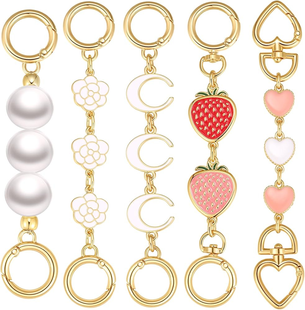 Purse Extender Chain,5Pcs Bag Extender Chain Exquisite Purse Strap Extender for Women | Amazon (US)