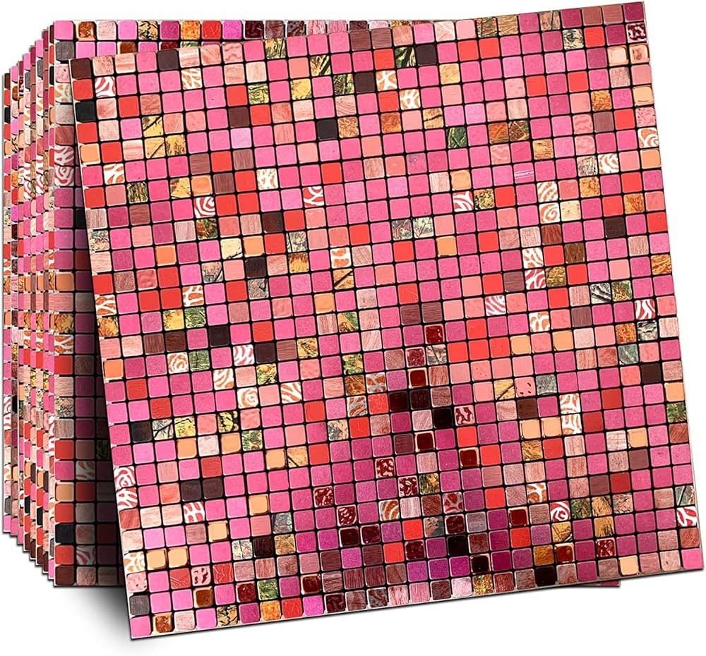 XUANINY Peel and Stick Backsplash Tiles for Kitchen, Bathroom,Fireplace,Self Adhesive Metal Alumi... | Amazon (US)