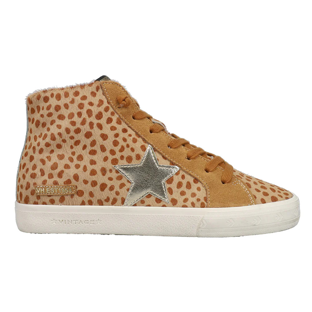 Shop Brown Womens Vintage Havana Break Out Leopard Print High Top Sneakers | Shoebacca