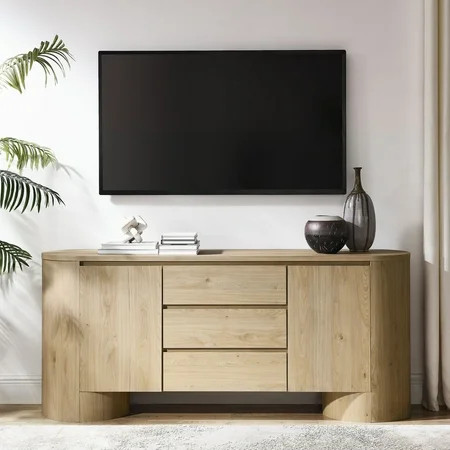 Duval Sideboard Storage Cabinet in Hickory Frost | Walmart (US)