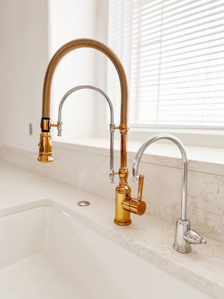 Brass and chrome spray nozzle traditional classic kitchen faucet

#LTKhome