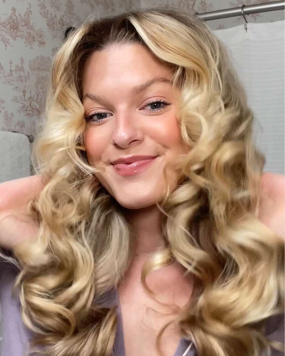 Products from my latest heatless curls tutorial 🫶🏼