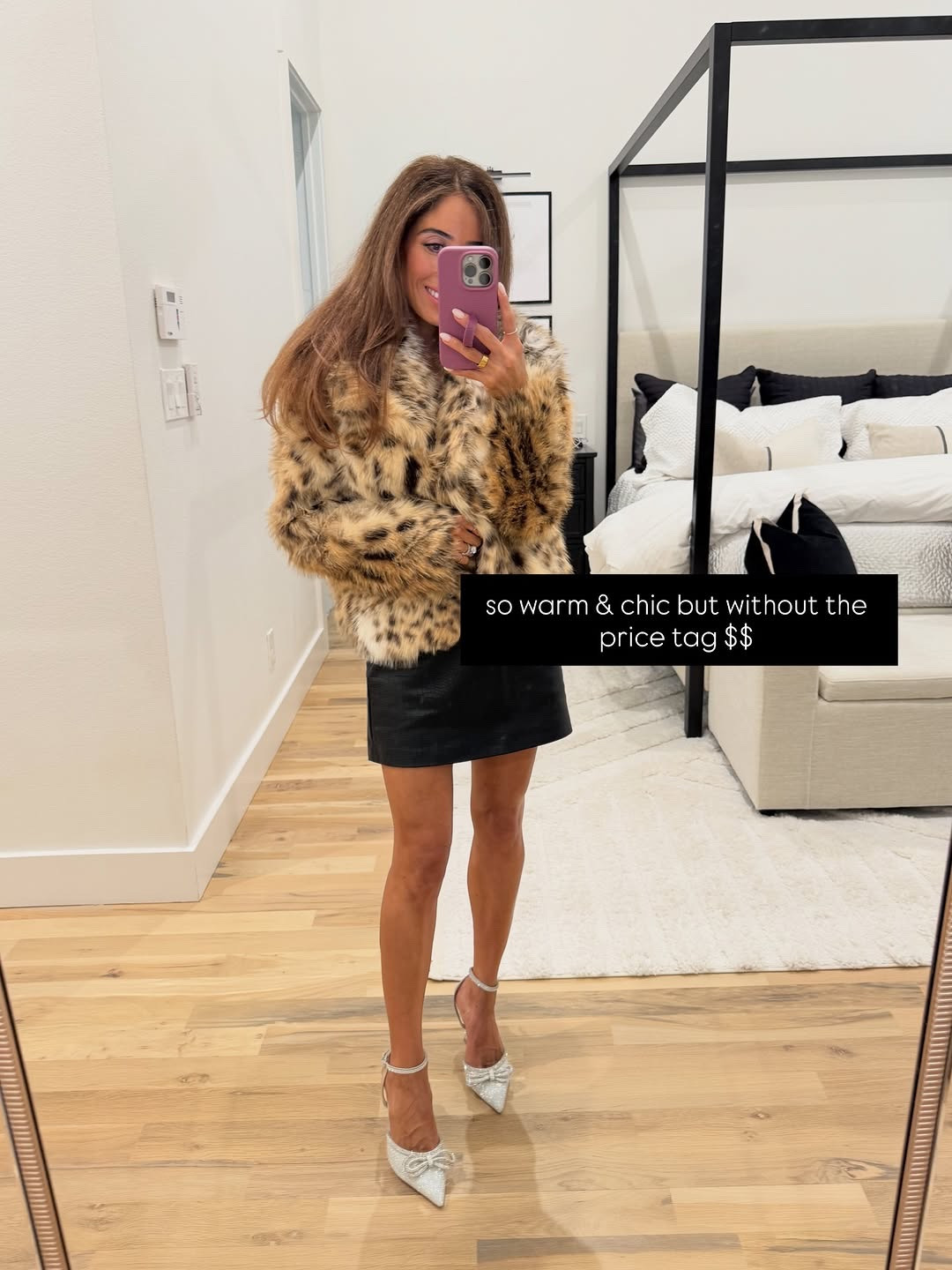 Faux fur Walmart jacket that looks expensive size xs skirt heels winter outfit 

#LTKFindsUnder50 #LTKSeasonal #LTKPetite