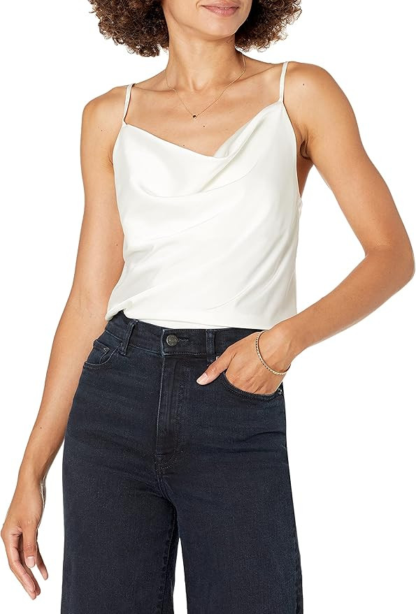 The Drop Women's Christy Cowl Neck Cami Silky Stretch Top | Amazon (US)