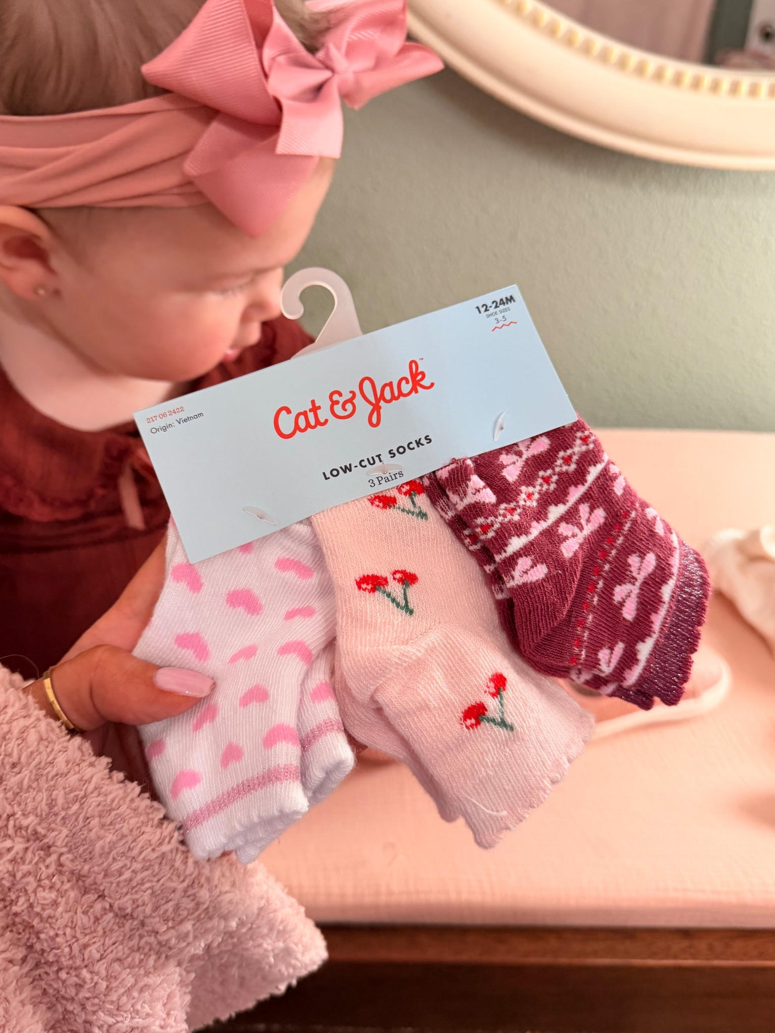 Cutest baby girl socks 