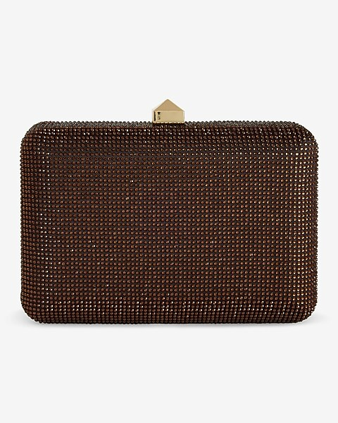 Rhinestone Stud Clasp Clutch | Express