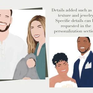Custom Portrait Illustration  8x10 and Digital JPEG File | Etsy | Etsy (US)
