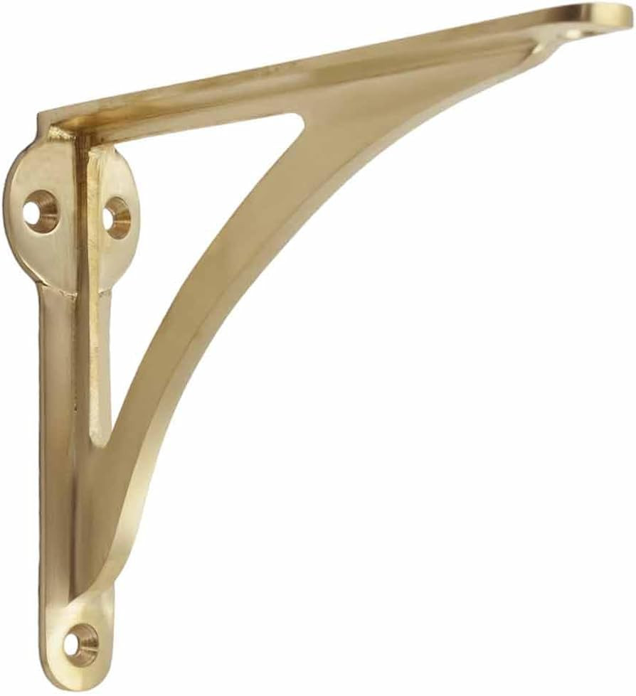 STYLENT Decor Decorative Brass Shelf Bracket, Heavy Duty and Antique Shelf Bracket for Shelving M... | Amazon (US)