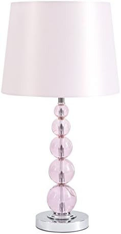 Signature Design by Ashley Letty Children's Crystal Table Lamp, Light Pink | Amazon (US)