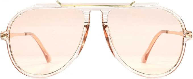 willochra Vintage Oversized Pilot Sunglasses Women For Men Shades Big Frame Trending Popular blac... | Amazon (US)