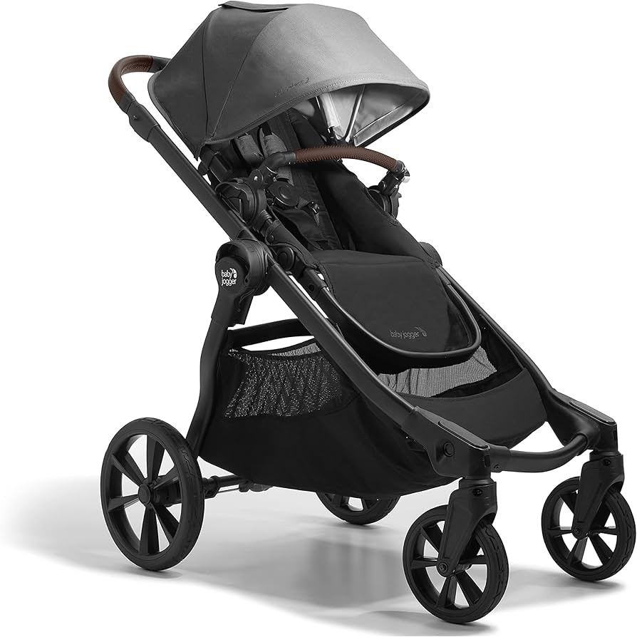 Baby Jogger City Select 2 Single-to-Double Modular Stroller, Eco Collection, Harbor & Tencel Grey | Amazon (US)
