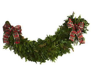 48 Fresh Balsam Mantel Garland by Valerie Del. Week 12/13 | QVC