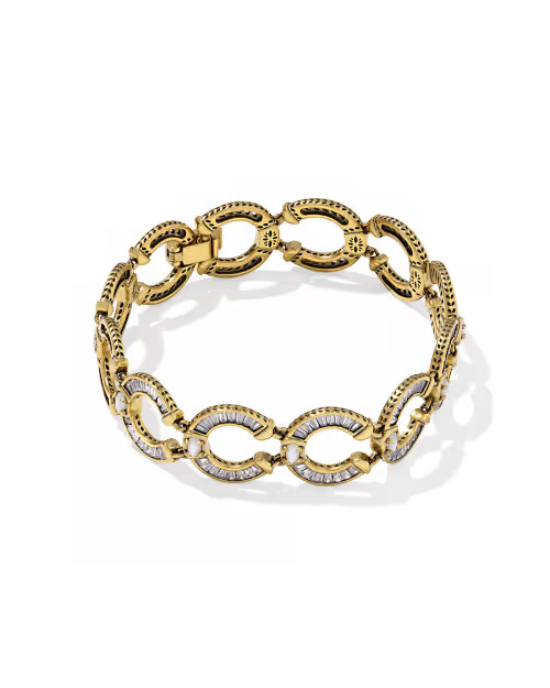 Noble Horseshoe Vintage Gold Link and Chain Bracelet | Kendra Scott