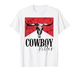Western Cowgirl vintage Punchy Cowboy Killers bull horn T-Shirt | Amazon (US)