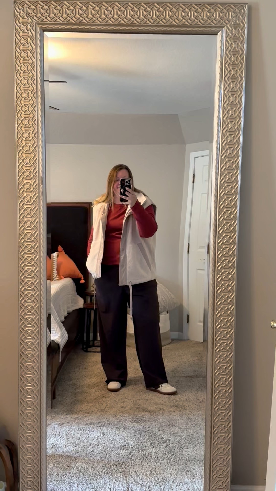 Top xxl tall
Sherpa vest XXL
Pants size XL
Shoes TTS 11

Casual looks. Running errands. Sports mom  trouser   Fall outfits  

#LTKMidsize #LTKFindsUnder50 #LTKSaleAlert