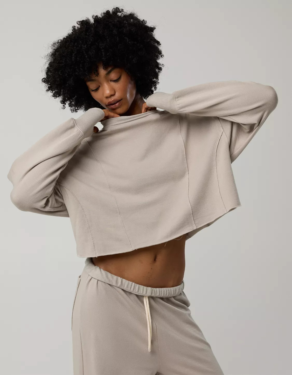 OFFLINE By Aerie OTT Seamed Crewneck Sweatshirt | Aerie