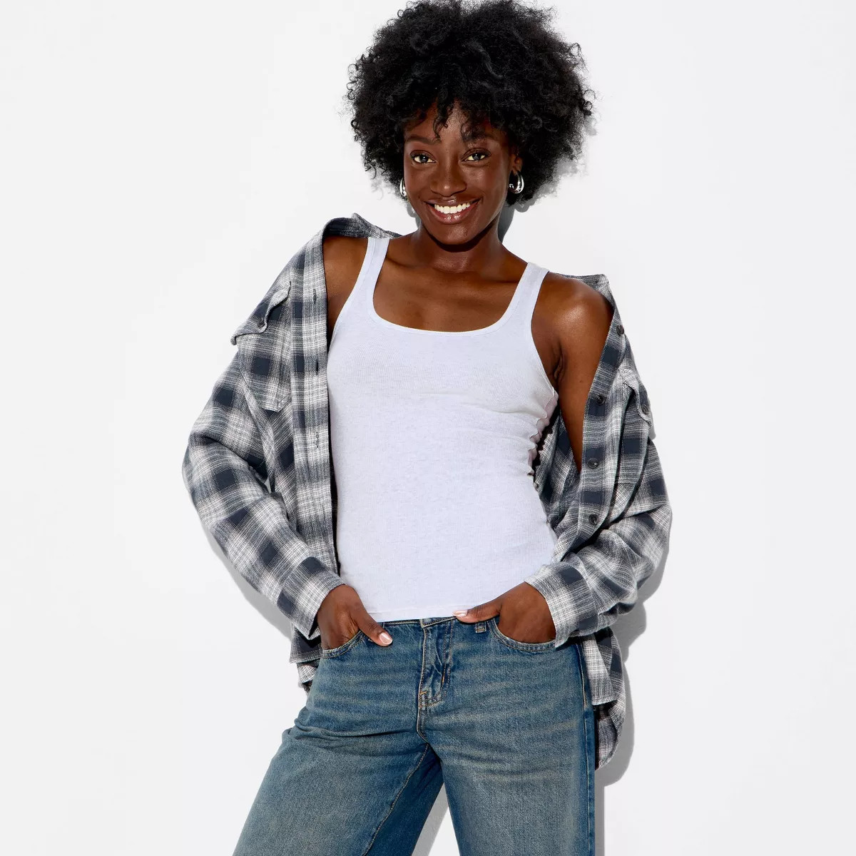 Women's Long & Lean Tank Top - Wild Fable™ Heather Gray XL | Target