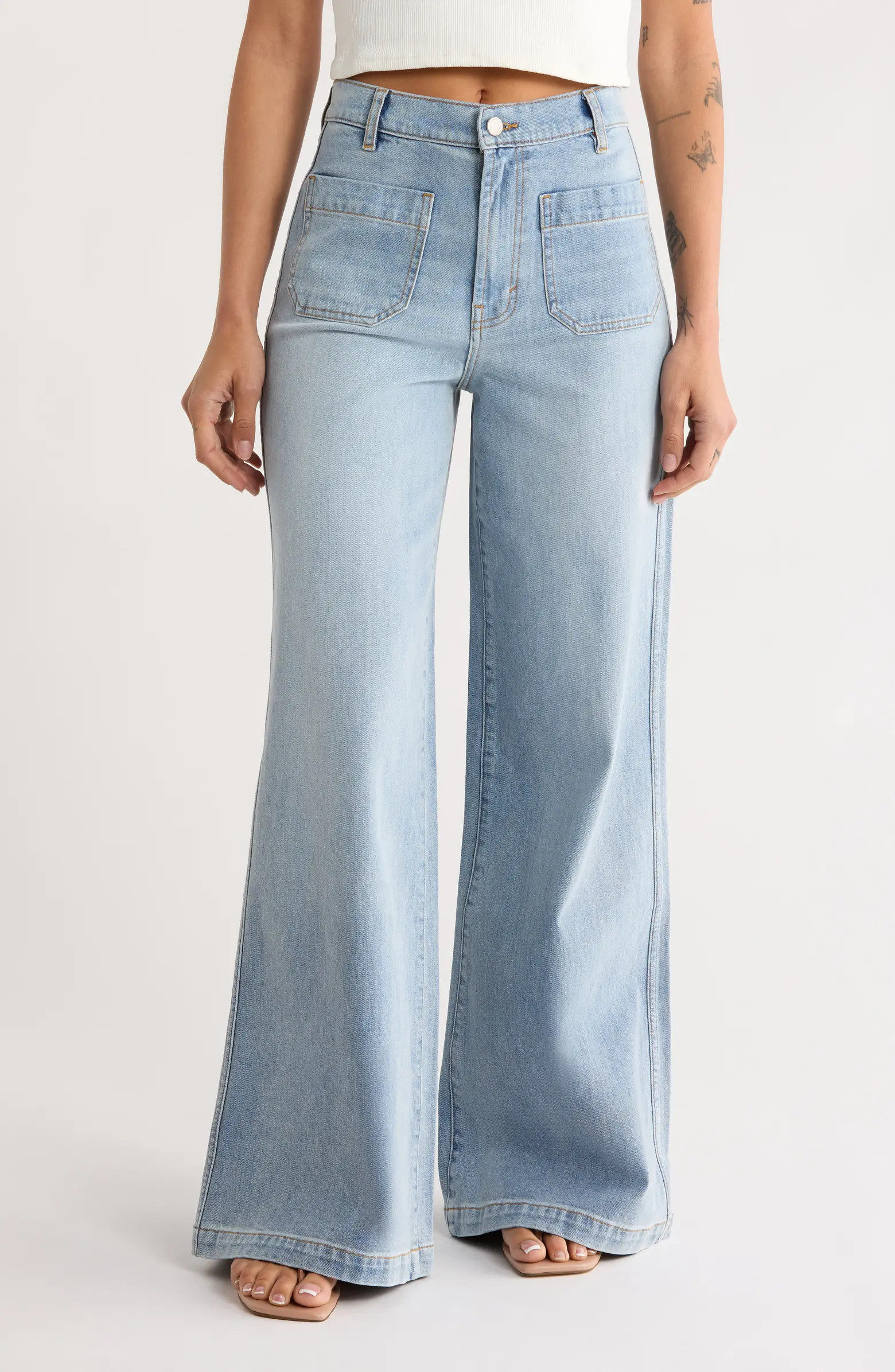 Habitual Patch Pocket Flare Jeans | Nordstromrack | Nordstrom Rack