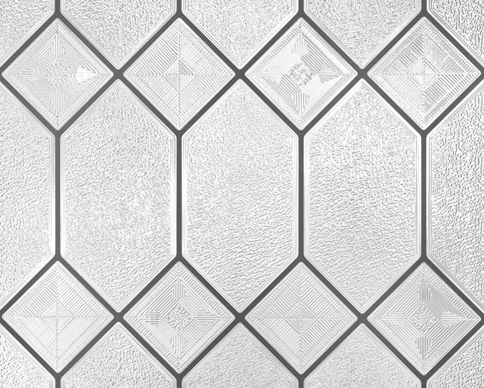 Old English 36 x 72 Inch | Window Film with Textured Leaded Glass Pattern | Made in USA | Artscape