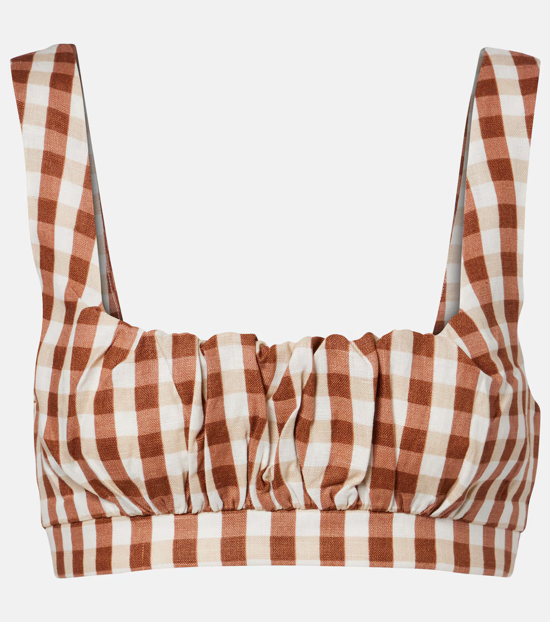 Ida gingham linen crop top | Mytheresa (US/CA)