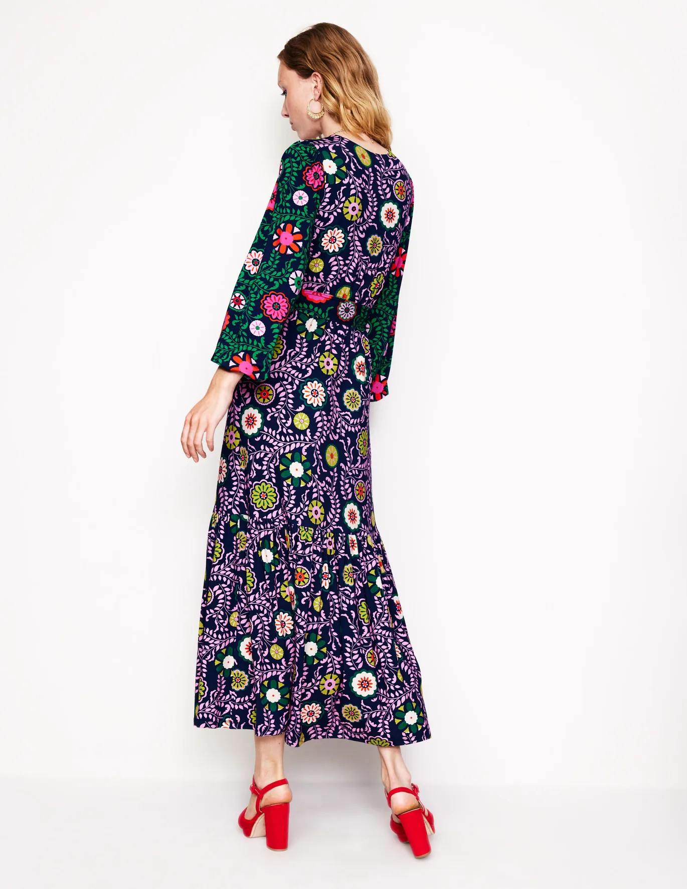 Ophelia Wrap Midi Jersey Dress | Boden (US)