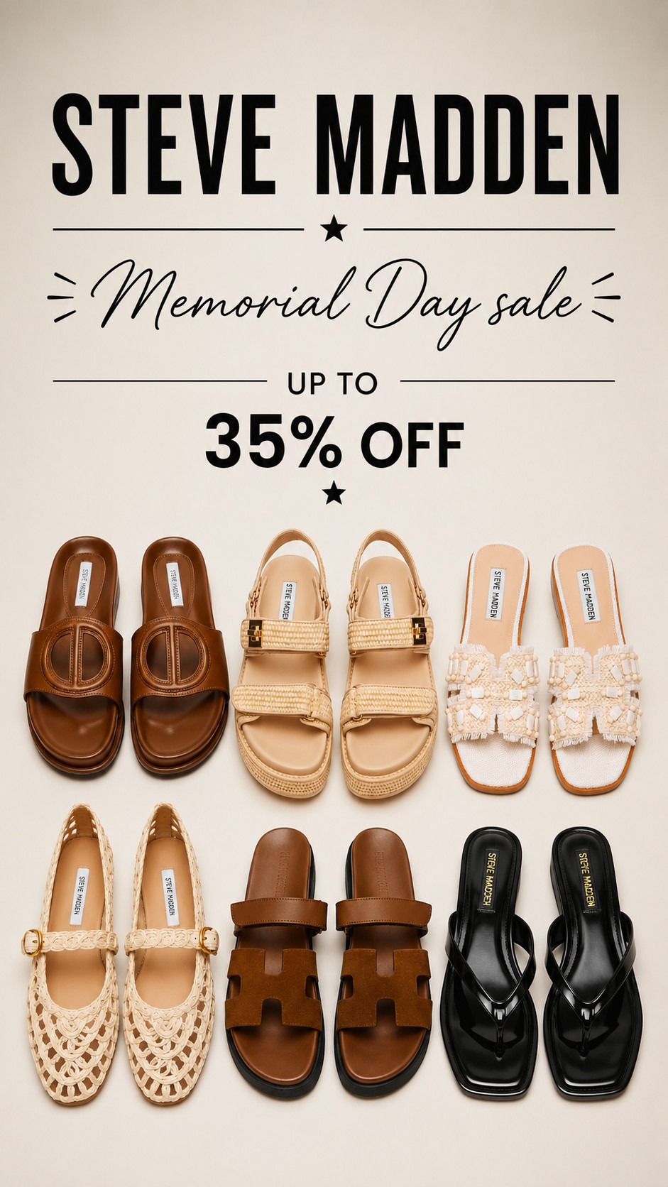 Steve Madden has tons of sandals on sale for Memorial Day!  

 #LTKootd #LTKSeasonal #LTKSaleAlert