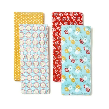 The Pioneer Woman, 4 Pack, Spring Floral Kitchen Towel Set | Walmart (US)