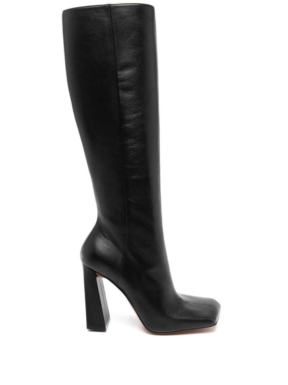 Amina Muaddi Marine 95mm knee-length boots - Black | Farfetch Global