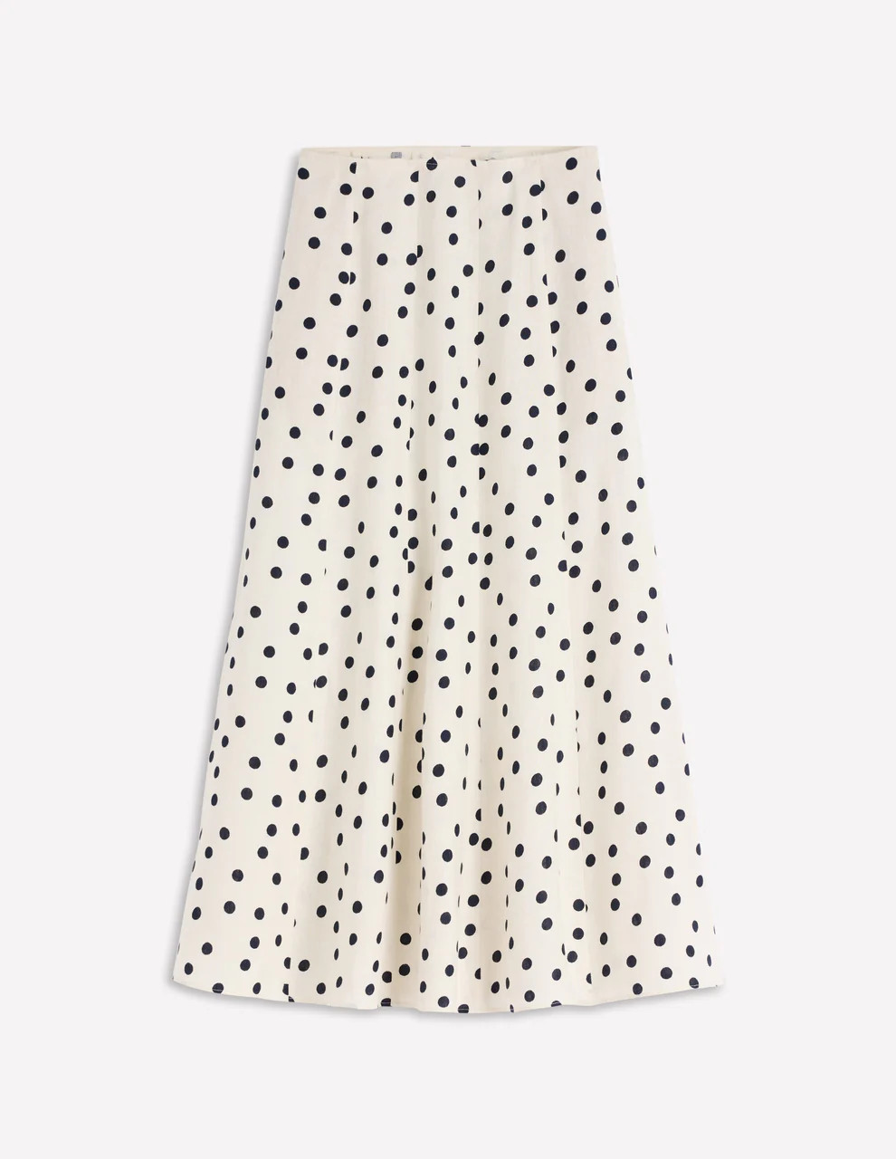 Miriam Linen Maxi Skirt-Ivory, Painted Dot | Boden (US)