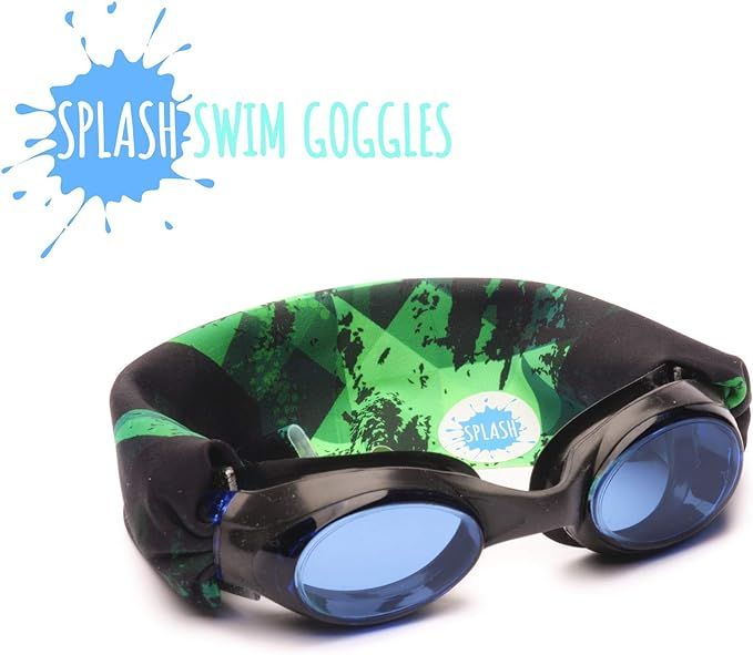 Splash Swim Goggles - Green Fusion - Fun, Fashionable, Comfortable - Fits Kids and Adults - Won't... | Amazon (US)