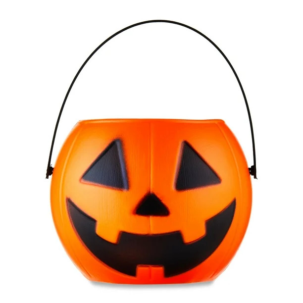 Halloween Mini Orange Pumpkin Pail, Party Favors, Halloween Decorations, by Way to Celebrate - Wa... | Walmart (US)