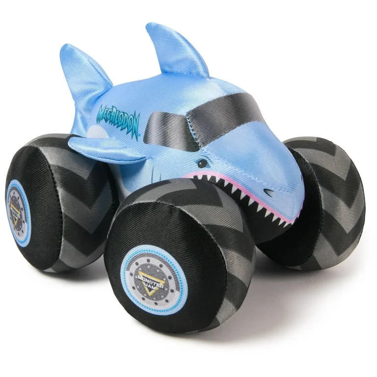 Monster Jam Official Megalodon Monster Truck with Sound, Plush Toy, Shark Monster Truck for Boys ... | Walmart (US)