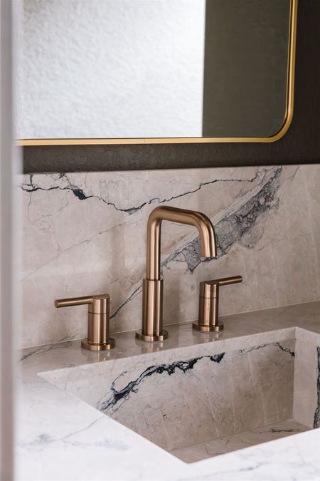 Bathroom faucet
Bronze
Champagne 
Sink 

#LTKStyleTip #LTKHome #LTKOver40