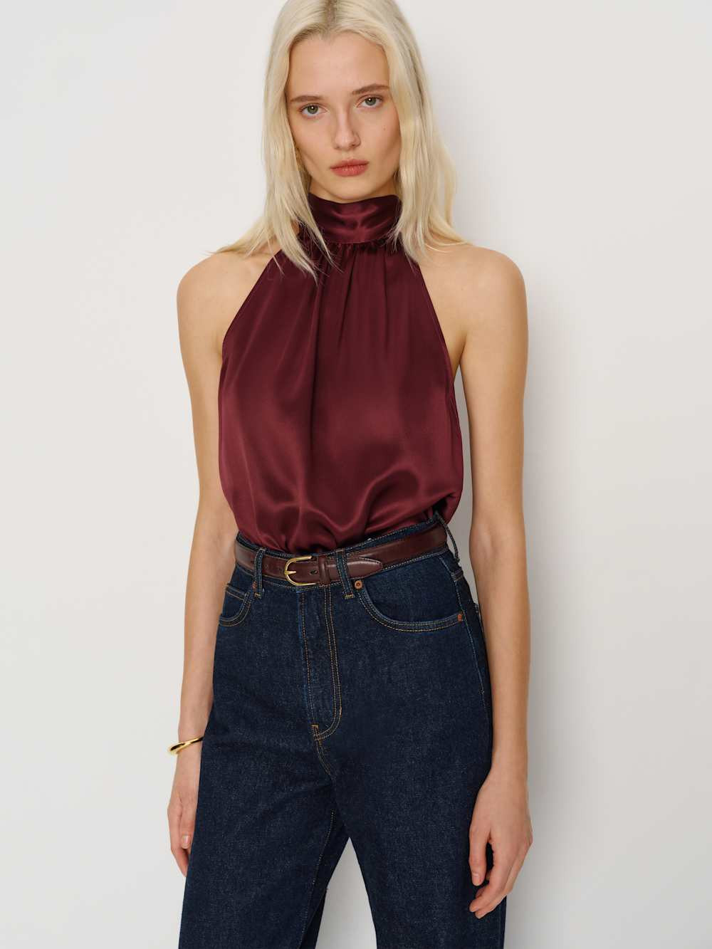 Royce Silk Top | Reformation (Global)